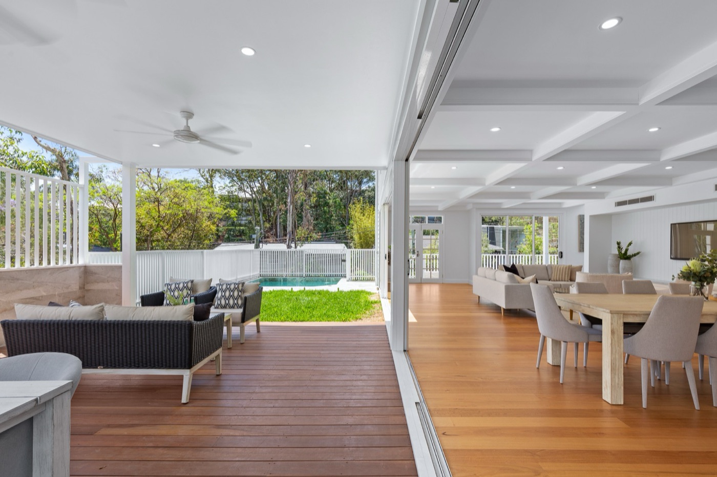 Alfresco deck and pool, Brisbane
