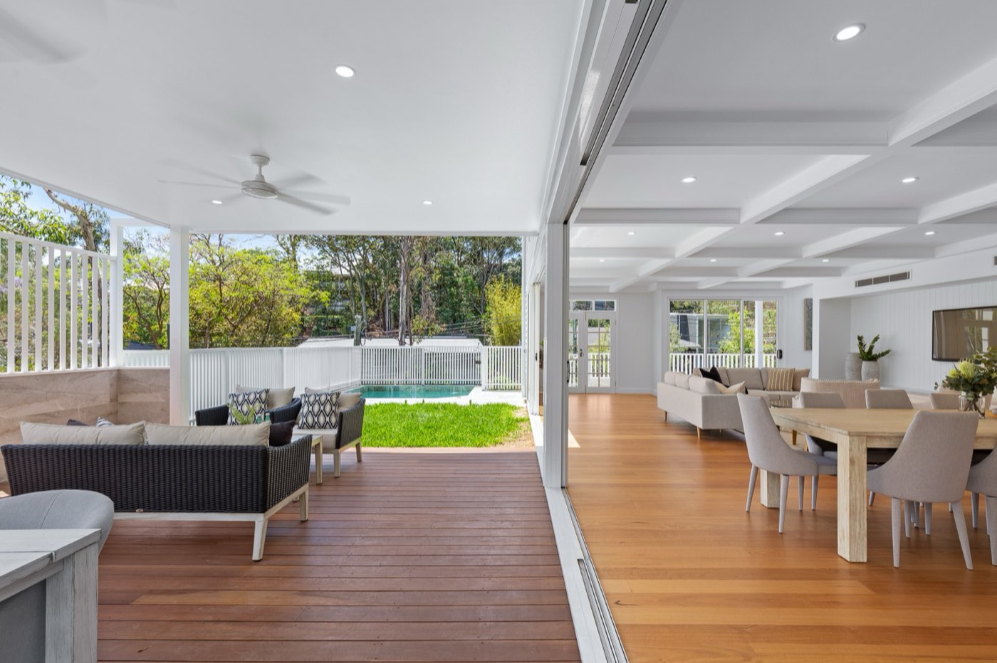 Alfresco and pool entertaining area, Brisbane